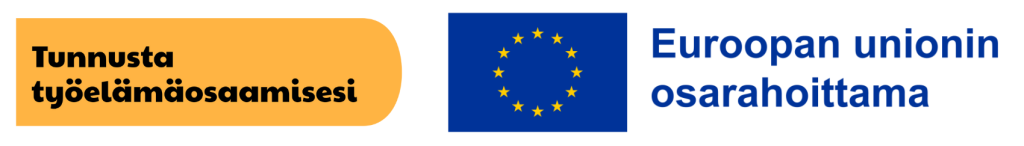 Hankkeen logo ja Euroopan unionin osarahoittama -logo.